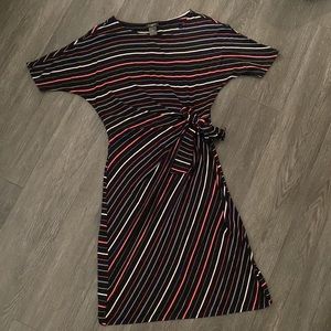 Ann Taylor Striped cotton dress